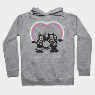 Felix the Cat In Love Hoodie